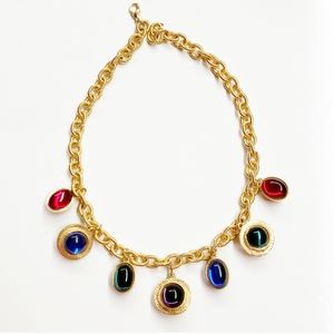 Gold Chain Statement Necklace
